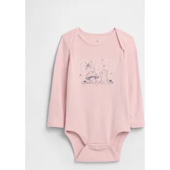 Dívčí tričko GAP Dívčí Baby body Brannan bear GAP Růžová 3-6 měsíců (2950761)