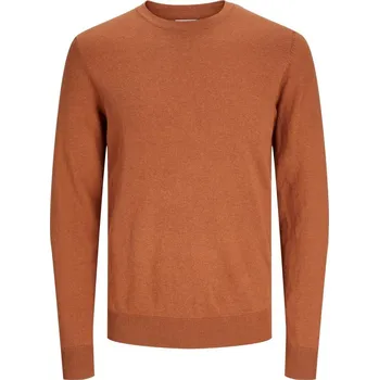 Pánský svetr Jack and Jones Crew Knitted Sweatshirt Mocha Bisque M
