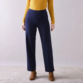 Dámské kalhoty Široké kalhoty z úpletu Milano nám. modrá 48