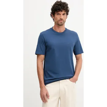 Pánské tričko Bavlněné tričko BOSS Thompson 01 pánské, zelená barva, 50468347 56A, vel. M