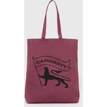 Bavlněná kabelka Carhartt WIP Stamp Tote růžová barva, I033629.2B0XX, ONE SIZE, 34X