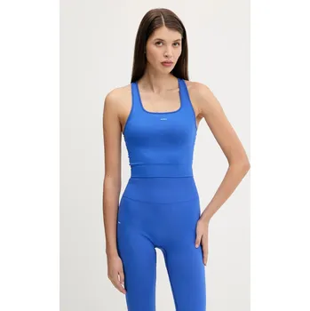 Top Pangaia Plant-Stretch Ribbed Tank Top, XL, modrá, 55X