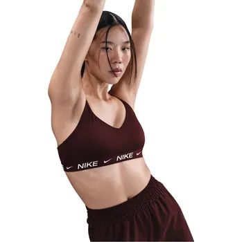Kalhotky Nike Indy Light Support Women's Padded Sports Bra Burgundy Crush 14 (L)