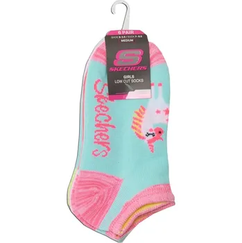 Pánské ponožky Skechers Trainer Socks Blue/Pink Junior 3-7