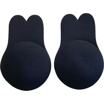 Kalhotky Miso Rabbit Nipple Covers Black 8 Cm