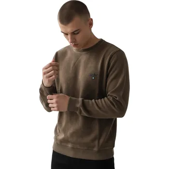 Pánská mikina SML Pánská mikina přes hlavu ZBYŠEK Barva: Hnědá, Velikost: XL