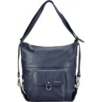 Módní doplněk Kožená kabelka Patrizia Piu 19-001 - námořnická modrá