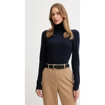 Dámské oblečení Svetr z vlněné směsi Sisley 102HM2174 námořnická modř 59A, vel. S