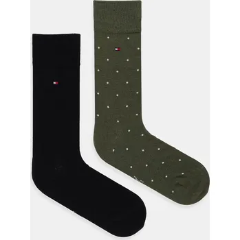 Pánské ponožky Ponožky Tommy Hilfiger 2-pack 701230780.NOS zelená 87X, vel. 39/42