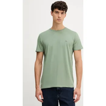 Bavlněné tričko Lacoste TH6709 zelená 77B, vel. L