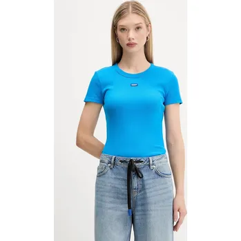Tričko Hugo Blue Easy Tee_B 50523924 tyrkysová 56X, vel. M