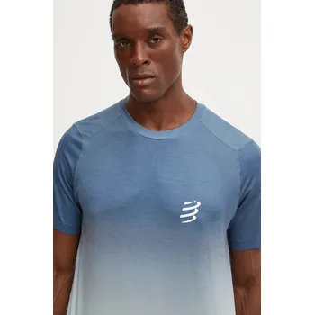 Pánské tričko Běžecké tričko Compressport Performance ATSM492 modrá 95X, vel. XL