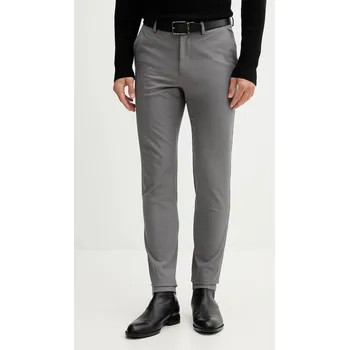 Pánské kalhoty Kalhoty BOSS P-Kaiton1-Zip pánské, tmavomodrá barva, ve střihu chinos, 50543945 90E, vel. 31/32