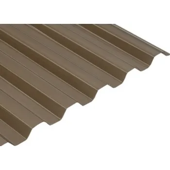 Průsvitná krytina LANIT PLAST Trapézový polykarbonát Marlon CS TR 76/16 0,8 mm bronz 1,06 x 4 m