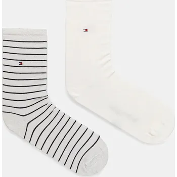 Dámské ponožky Ponožky Tommy Hilfiger 2-pack dámské, bílá barva, 100001494 00C, vel. 35/38
