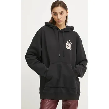 Dámská mikina Bavlněná mikina HUGO 50534047 černá 99A, vel. M