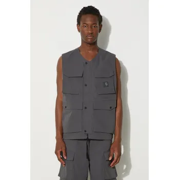 Dámská vesta Vesta Carhartt WIP Balto Vest šedá barva, I033615.87XX, M, 90X
