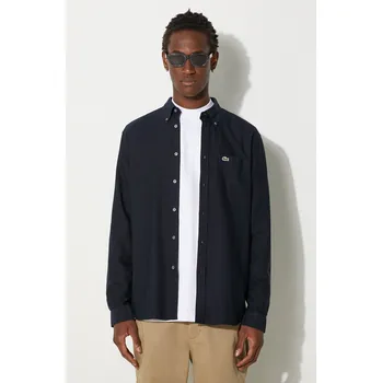 Pánská košile Košile Lacoste regular, s límečkem button-down, 42, námořnická modř, 59X