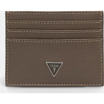 Peněženka Kožené pouzdro na karty Guess SMCSLE.LEA25 hnědá 84X, vel. ONE SIZE