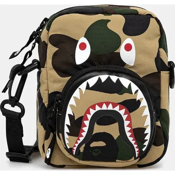 Kabelka Taštička A Bathing Ape Camo Shark, ONE SIZE, zelená, 81X