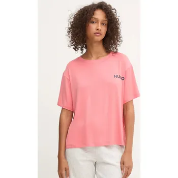 Pánské oblečení Tričko HUGO UNITE_T-SHIRT 50490707 růžová 03B, vel. XS