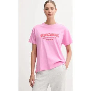 Pánské oblečení Bavlněné tričko Rip Curl 0HXWTE růžová 30X, vel. XS