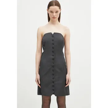 Dámské šaty Šaty z vlněné směsi Samsoe Samsoe Saellen, M, šedá, 90X