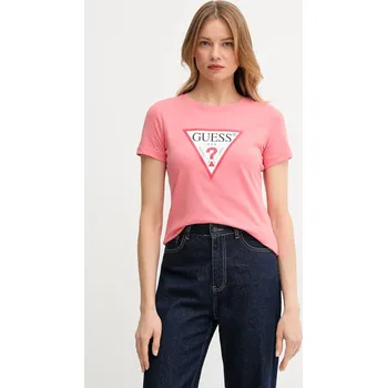 Bavlněné tričko Guess W1YI1B.I3Z14 růžová 38X, vel. M