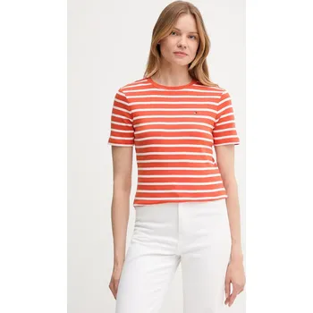 Pánské tričko Bavlněné tričko Tommy Hilfiger WW0WW40587 oranžová 22X, vel. S