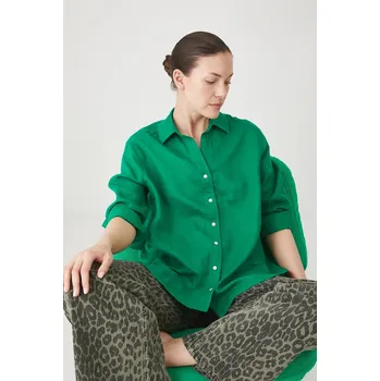 Pánská košile Lněná košile Medicine RS24.KDD902 zelená 77X, vel. XS