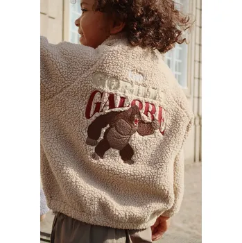 Chlapecká bunda Bunda Konges Sløjd JAZZ TEDDY BOMBER JACKET GRS KS103482.9BYA béžová 80X, vel. 80