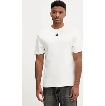 Pánská móda Bavlněné tričko HUGO Dalile 50505201 béžová 02X, vel. M