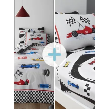 Povlečení Sada dětského povlečení a prostěradla formule