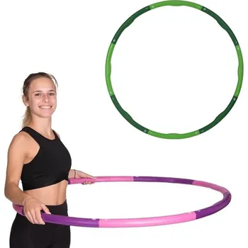 HULA HOOP obruč s masážními výstupky 1 kg (Hula Hoop obruč je unikátní fitness pomůcka, která zpestří váš domácí trénink. Obruč rozpohybujete pomocí krouživých pohybů v oblasti pasu, boků a hýždí. Díky tomu můžete hravě zlepšit svou kondici a zároveň zpev