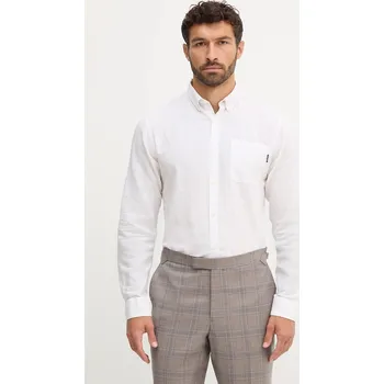 Pánská košile Lněná košile Lindbergh 30.220276 bílá 00X, vel. XXL