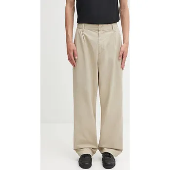 Pánské oblečení Bavlněné kalhoty Carhartt WIP Evan, 29, béžová, 80X