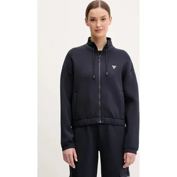 Dámská mikina Mikina Guess CECILIA dámská, modrá barva, s aplikací, V4BQ14 K7UW2 V4BQ14.K7UW2 59X, vel. XS