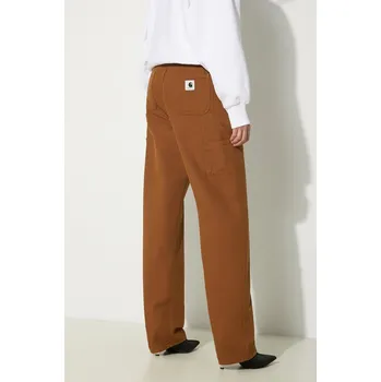 Pánské oblečení Bavlněné kalhoty Carhartt WIP Pierce Pant Straight, 26, hnědá, 88X