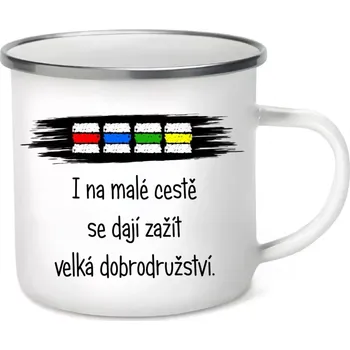 Pánské tričko Plechový hrnek pro turisty turistické značky 360 ml (turistický hrneček plecháček)