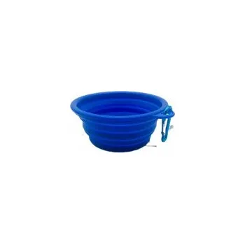 Miska pro psa SALAČ HRAČKY Silikonová cestovní miska modrá 450ml
