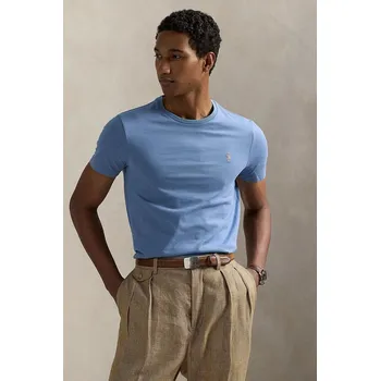 Pánské tričko Bavlněné tričko Polo Ralph Lauren 710671438 modrá 50B, vel. M