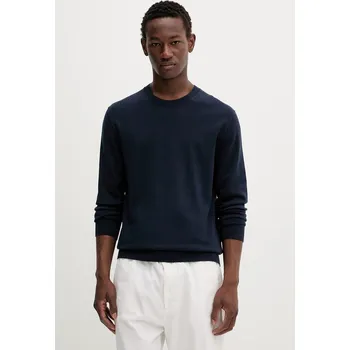 Pánský svetr Bavlněný svetr Calvin Klein pánský, bílá barva, LV040BM343 59X, vel. S