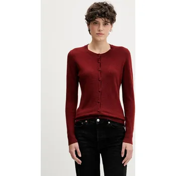 Dámské oblečení Kardigan s příměsí vlny Sisley 102HM5237 červená 92X, vel. XS