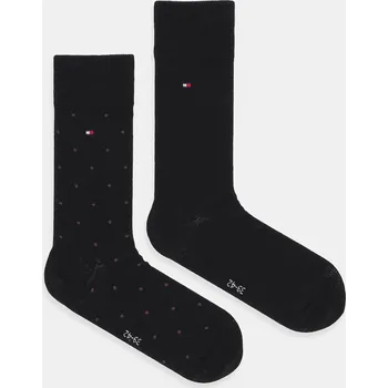 Pánské ponožky Ponožky Tommy Hilfiger 2-pack 701230780.NOS černá 99D, vel. 43/46