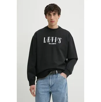 Pánská mikina Bavlněná mikina Levi's 38712 černá 99C, vel. M