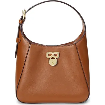 Kabelka Kožená kabelka Lauren Ralph Lauren hnědá barva, 431966750 88X, vel. ONE SIZE