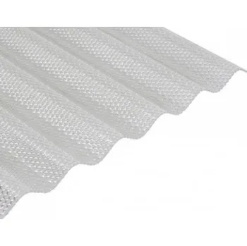 Průsvitná krytina LANIT PLAST Vlnitý polykarbonát Marlon CSE DIAMOND VL 76/18 2,6 mm čirá 1,045 x 2,5 m