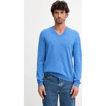 Pánský svetr Vlněný svetr United Colors of Benetton pánský, šedá barva, 1002U4407 55X, vel. L