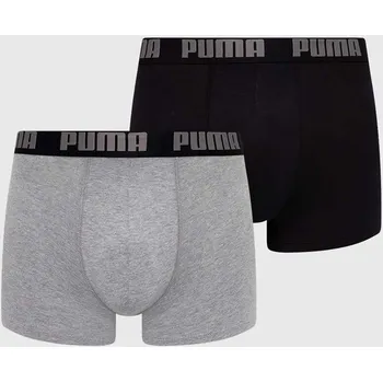 Boxerky Boxerky Puma Everyday Basic 2-pack pánské, šedá barva, 938320 90X, vel. S