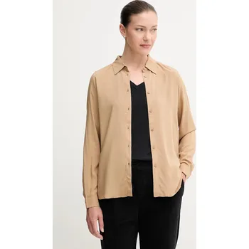 Dámská košile Košile United Colors of Benetton dámská, růžová barva, regular, s klasickým límcem, 5WPWDQ0B0 01A, vel. XS